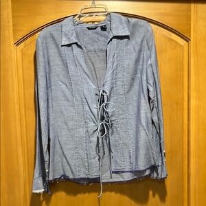 American Eagle Outfitters Blue Blouse Elegant and Versatile